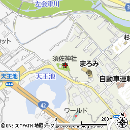 和歌山県田辺市中万呂5周辺の地図