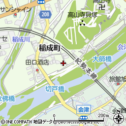 和歌山県田辺市稲成町355周辺の地図
