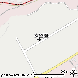 福岡県古賀市玄望園周辺の地図