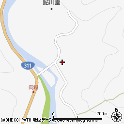 和歌山県田辺市鮎川1287周辺の地図