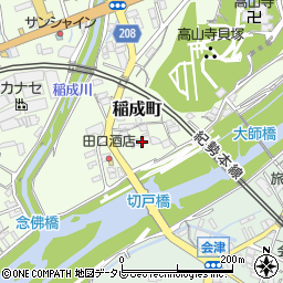 和歌山県田辺市稲成町357周辺の地図