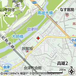 和歌山県田辺市高雄2丁目33-2周辺の地図