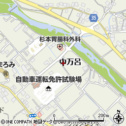 和歌山県田辺市中万呂61周辺の地図