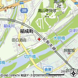 和歌山県田辺市稲成町412周辺の地図