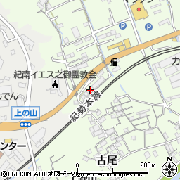 和歌山県田辺市稲成町23周辺の地図