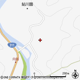 和歌山県田辺市鮎川1358周辺の地図