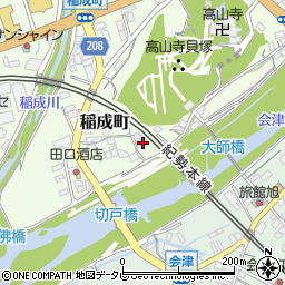 和歌山県田辺市稲成町410周辺の地図