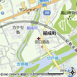 和歌山県田辺市稲成町336周辺の地図