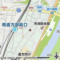 福岡県直方市新町周辺の地図