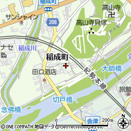 和歌山県田辺市稲成町370周辺の地図