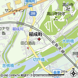 和歌山県田辺市稲成町369周辺の地図