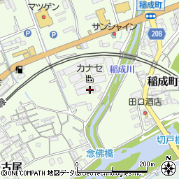 和歌山県田辺市稲成町198周辺の地図