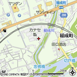 和歌山県田辺市稲成町204周辺の地図