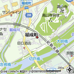 和歌山県田辺市稲成町371周辺の地図