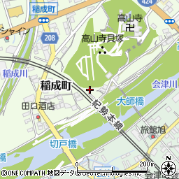 和歌山県田辺市稲成町415周辺の地図