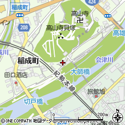 和歌山県田辺市稲成町417周辺の地図