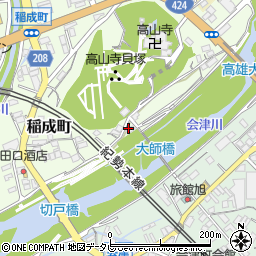 和歌山県田辺市稲成町418周辺の地図