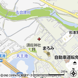 和歌山県田辺市中万呂2-16周辺の地図