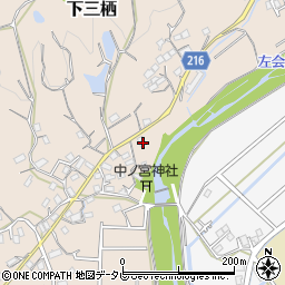 和歌山県田辺市下三栖1160-2周辺の地図