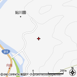 和歌山県田辺市鮎川1360周辺の地図