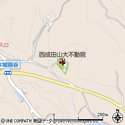 西成田山大不動院周辺の地図
