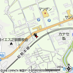 和歌山県田辺市稲成町28周辺の地図