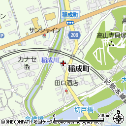 和歌山県田辺市稲成町334周辺の地図