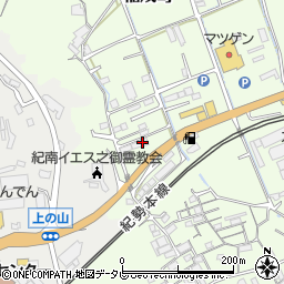 和歌山県田辺市稲成町54周辺の地図