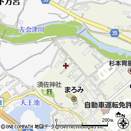 和歌山県田辺市中万呂2周辺の地図
