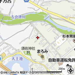 和歌山県田辺市中万呂2周辺の地図