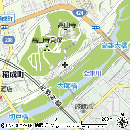 和歌山県田辺市稲成町424周辺の地図