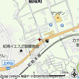 和歌山県田辺市稲成町47周辺の地図