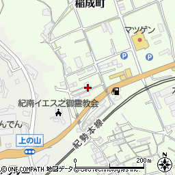 和歌山県田辺市稲成町56周辺の地図