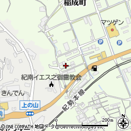 和歌山県田辺市稲成町58周辺の地図