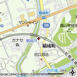 和歌山県田辺市稲成町329周辺の地図