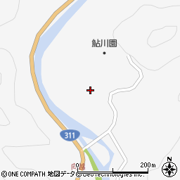 和歌山県田辺市鮎川1278周辺の地図