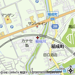 和歌山県田辺市稲成町220周辺の地図