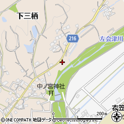 和歌山県田辺市下三栖985-4周辺の地図