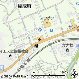 和歌山県田辺市稲成町45周辺の地図