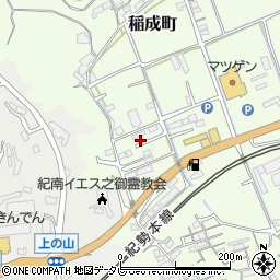和歌山県田辺市稲成町64周辺の地図