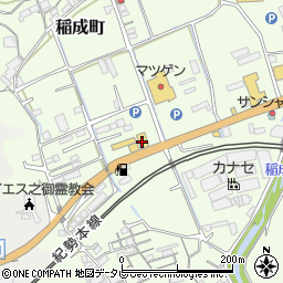 スシロー紀伊田辺店周辺の地図