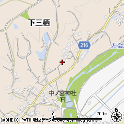 和歌山県田辺市下三栖983-2周辺の地図