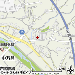 和歌山県田辺市中万呂376周辺の地図