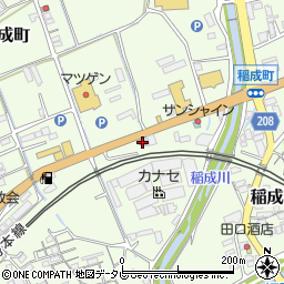 和歌山県田辺市稲成町189周辺の地図