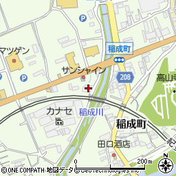 和歌山県田辺市稲成町222周辺の地図