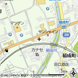 和歌山県田辺市稲成町210周辺の地図