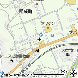和歌山県田辺市稲成町62周辺の地図