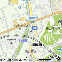 和歌山県田辺市稲成町328周辺の地図