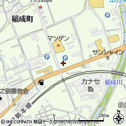 和歌山県田辺市稲成町184周辺の地図