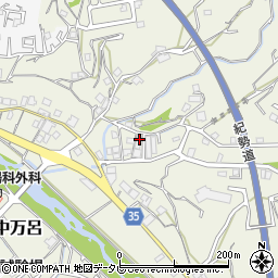 和歌山県田辺市中万呂377-9周辺の地図